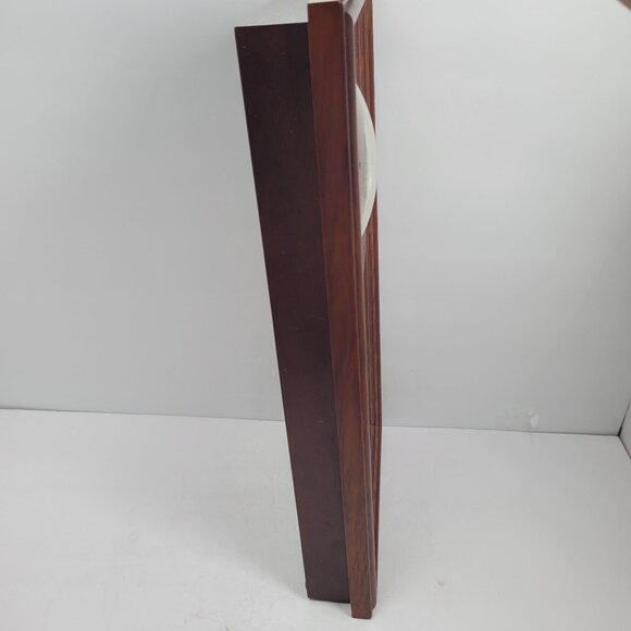 The Danbury Mint Border Collie Stained Glass Lighted Clock 4-Seasons Like New - Picture 9 of 12